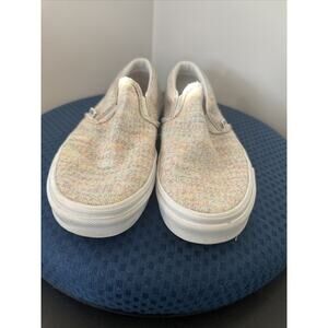 Vans Slip On Sneakers Unisex Off White Men’s 8.5 Woman’s 10